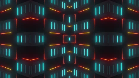 patrón geométrico de neón abstracto