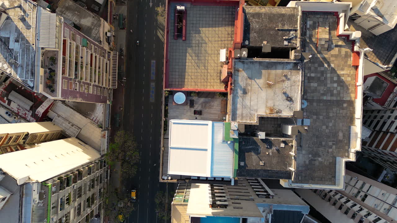 Aerial Time-Lapse of Busy City Street and Traffic