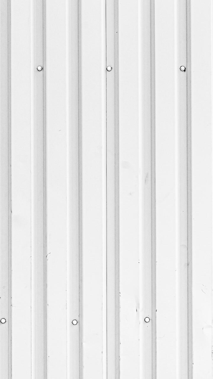 Corrugated metal panel background