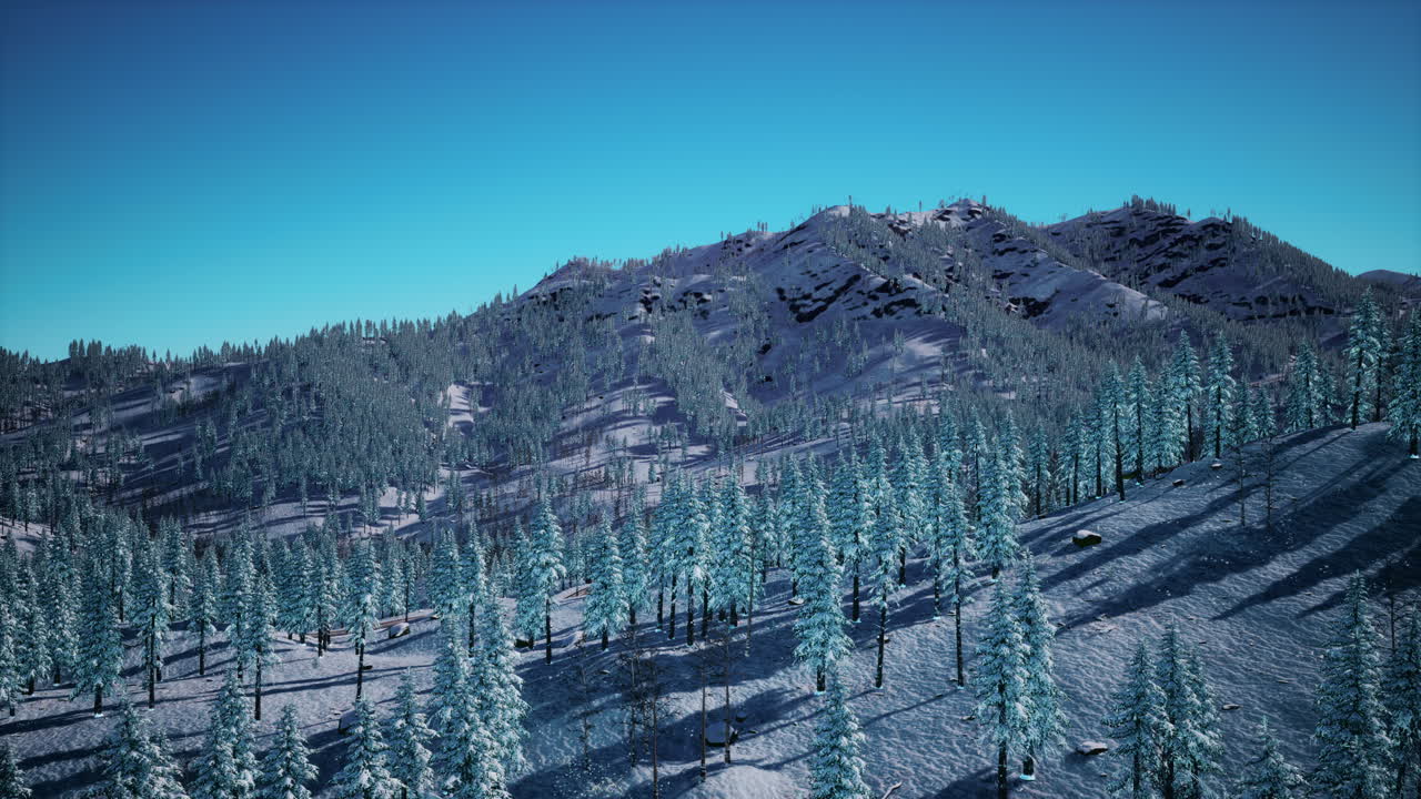 espléndido paisaje alpino en invierno