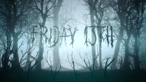 Friday-13-th-with-mystical-forest-in-night-with-blue-fog-and-snow