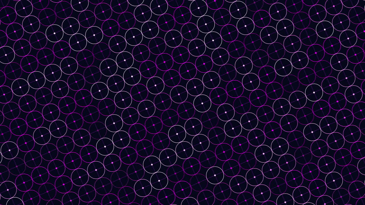 Neon green circles pattern with dots