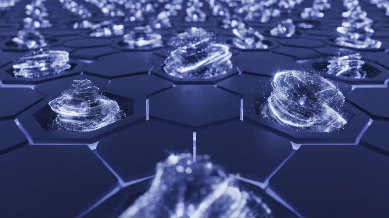 추상적인 육각형 패턴