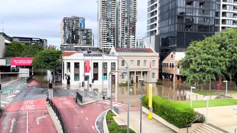 south brisbane cultural centre flooded - 2022