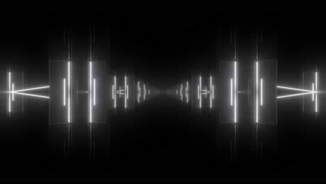 abstract glowing neon tunnel