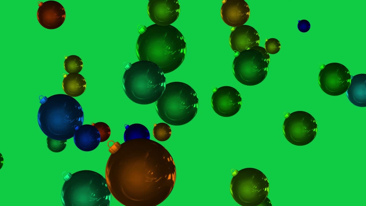 크리스마스 장식 - 추상적인 크리스마스 트리 장식 루프 가능한 배경 - 춤을 추는 장식 - 크리스마с 장식 - 움직이는 공