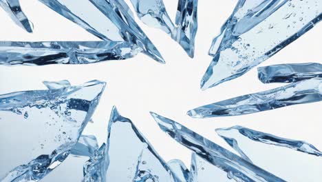 abstract ice shards