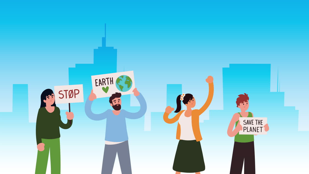 도시에서 환경 시위