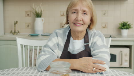 senior woman in the kitchen