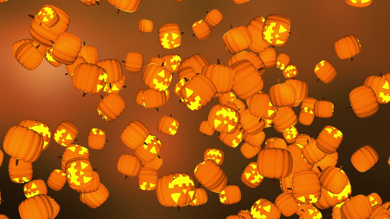Falling Jack-O'-Lanterns