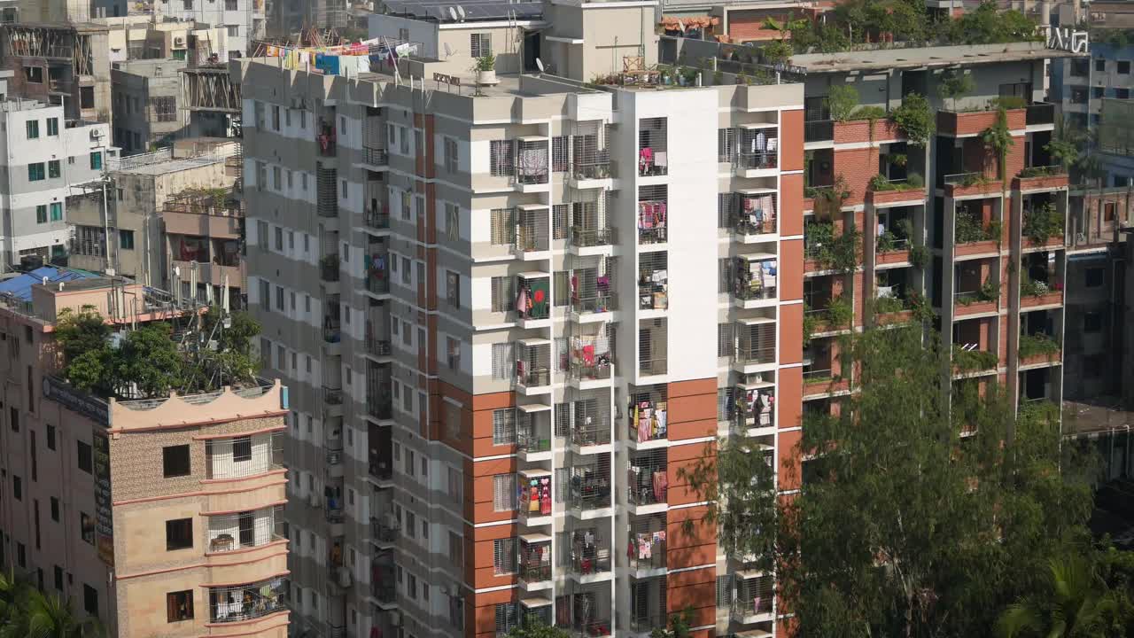 도시 지역의 고층 건물