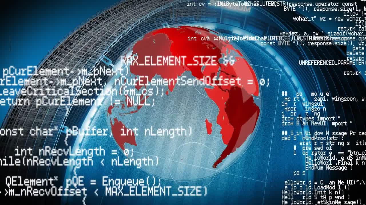 현장 경기장에 들어가는 회전하는 지구