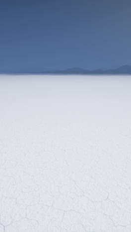 vast salt flat landscape under a clear blue sky