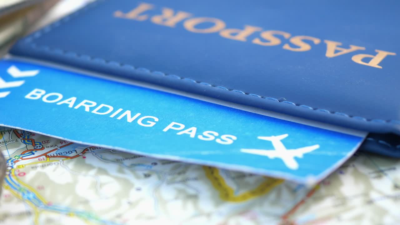 Passport and Boarding Pass for Travel