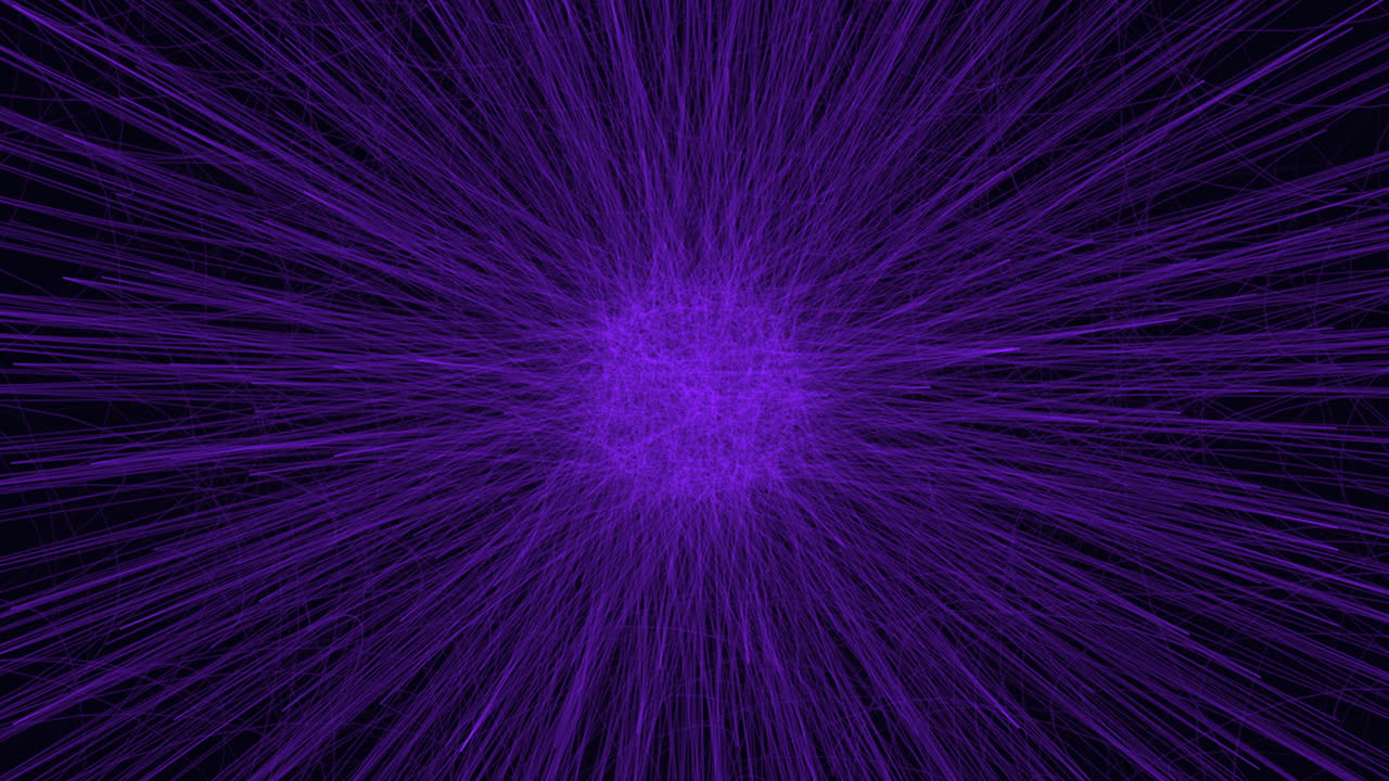 gran destello de estrella en primer plano con puntos de neón y rayos en gradiente negro