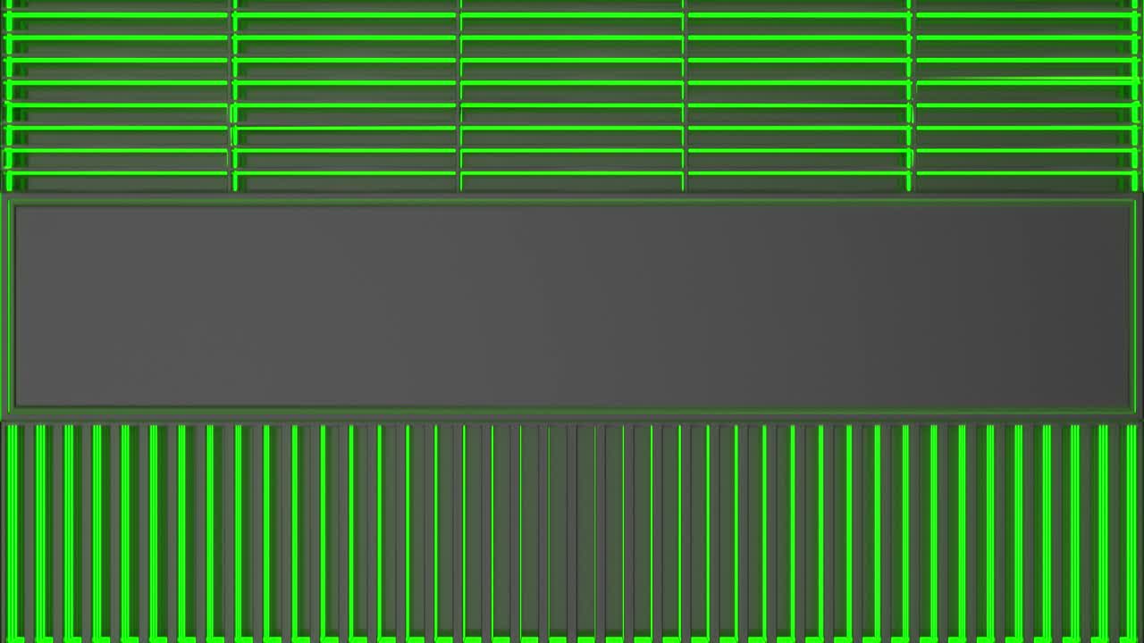 технологическая фоновая петля с зелеными светящимися линиями