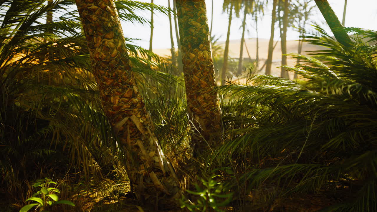 el sendero del oasis de las palmas es una de las muchas caminatas populares en el parque nacional
