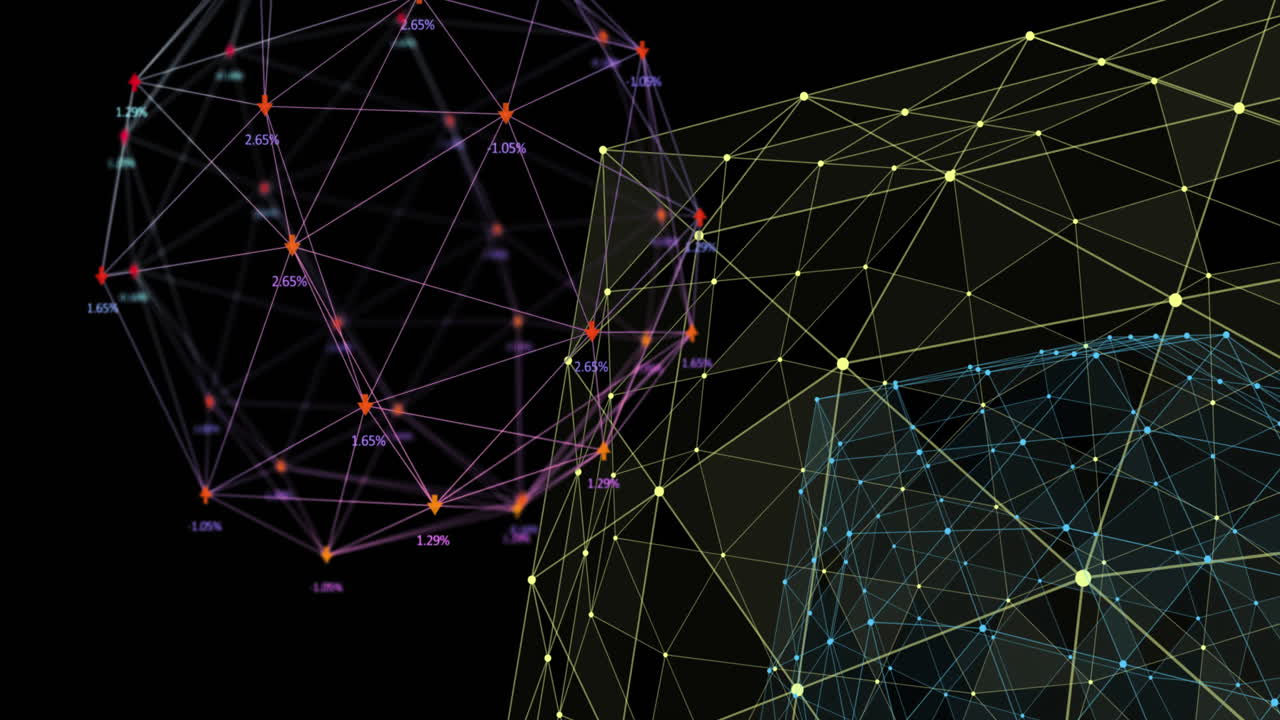 globo de flechas y globo de red de conexiones