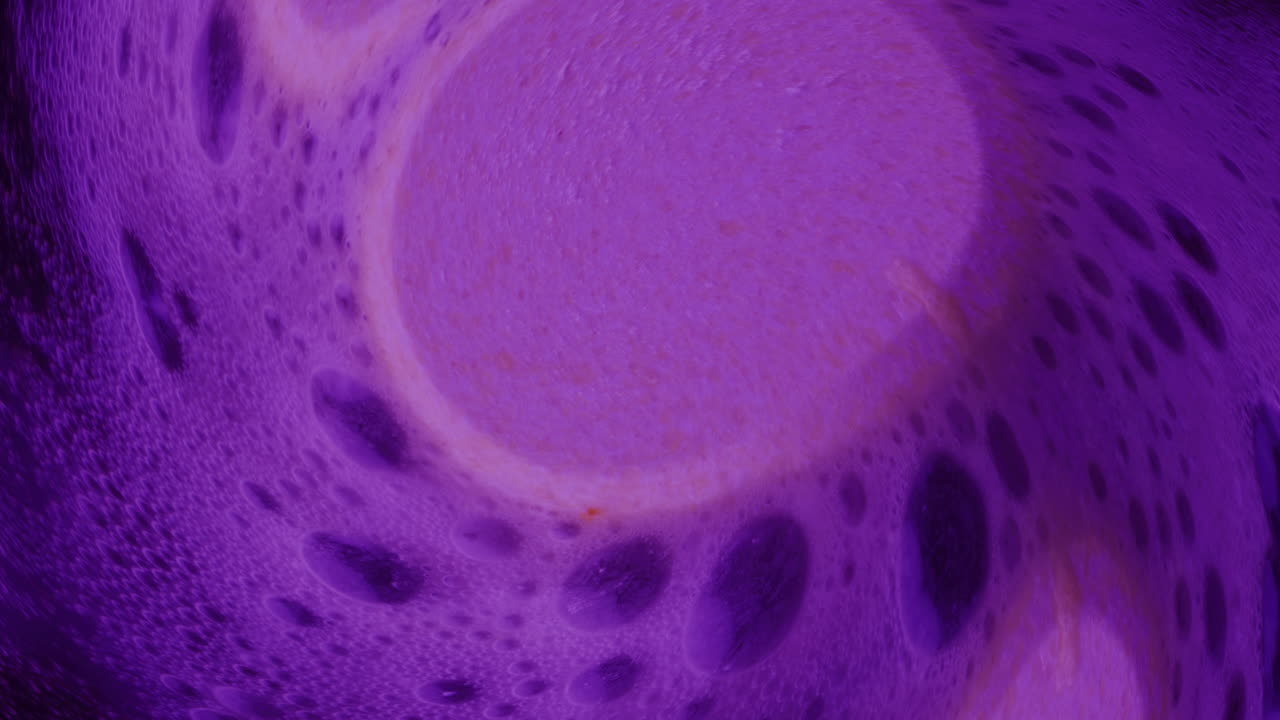 Abstract Swirling Purple Bubbles