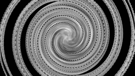 abstract art ball effect tail dragon spiral to middle frame