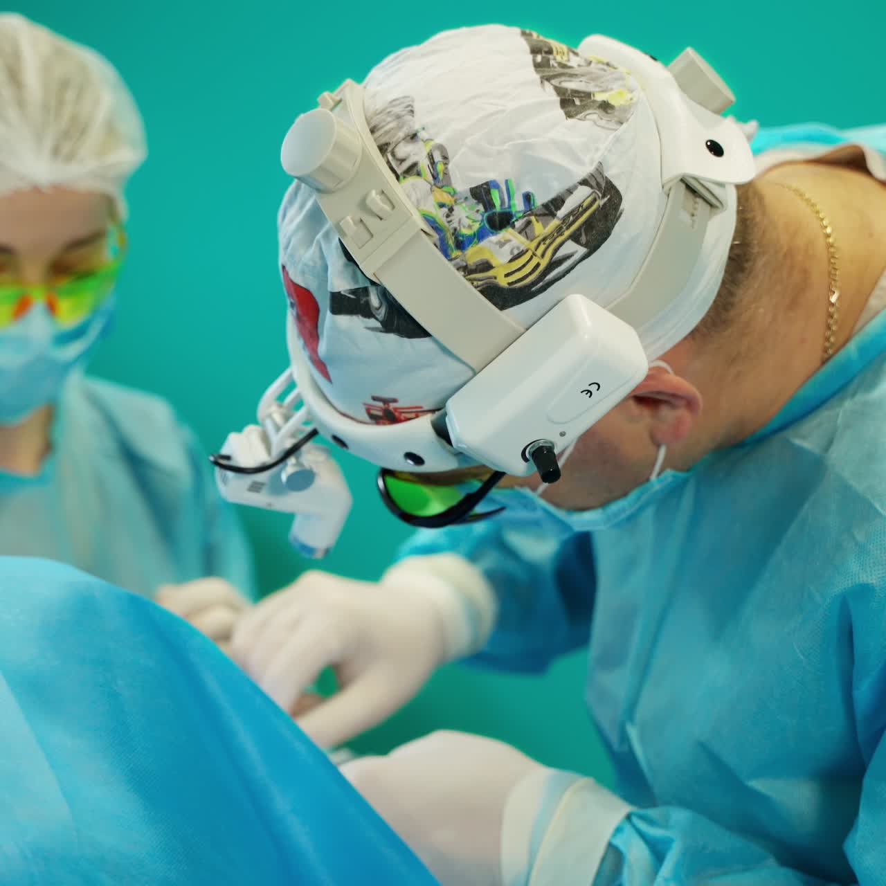 Portrait of surgeons team at work