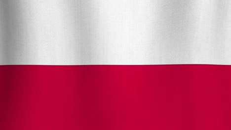 realistic cotton flag of poland as a background