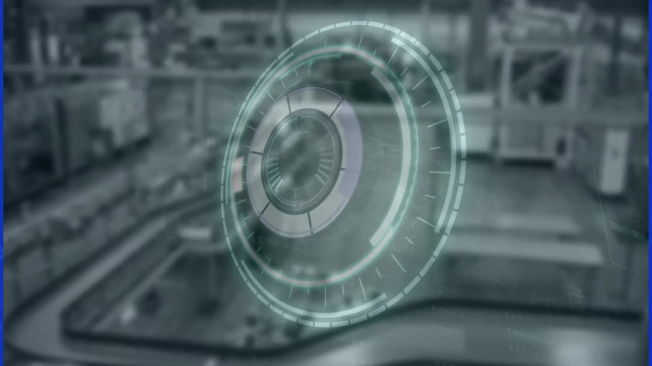 Animation of scope scanning over warehouse