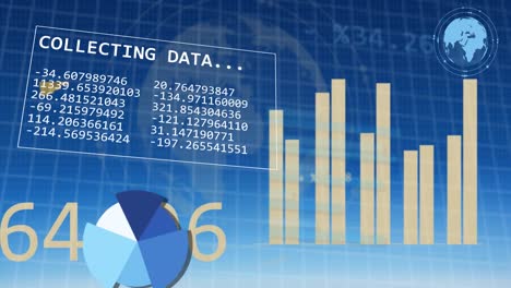 Animation-of-financial-data-processing-over-blue-background