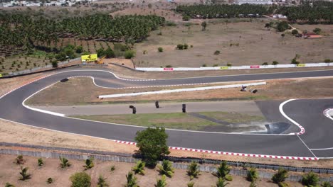 Aerial-view-of-Kari-Motor-Speedway-Racetrack-in-Chettipalayam,-Coimbatore,-Tamil-Nadu,-India