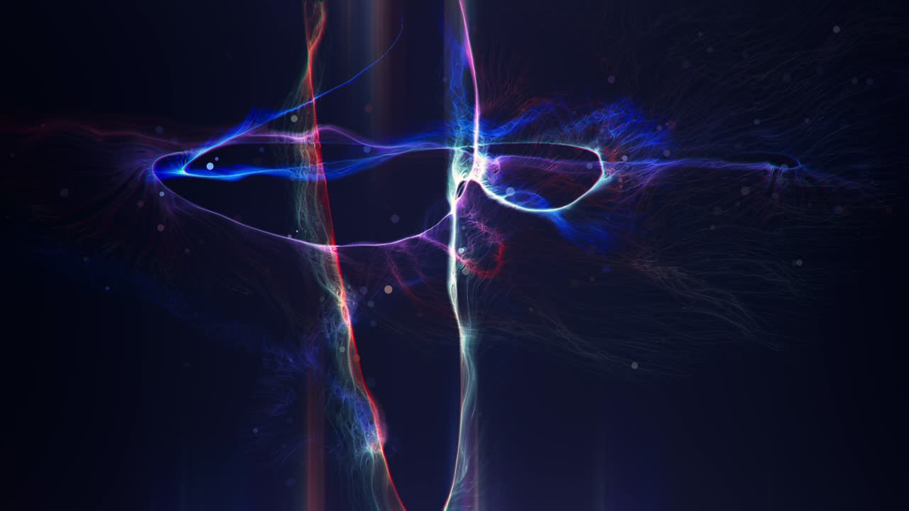 efecto de rastro de luz forma la animación de fondo