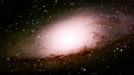 la superficie de una galaxia que se mueve en el gran universo