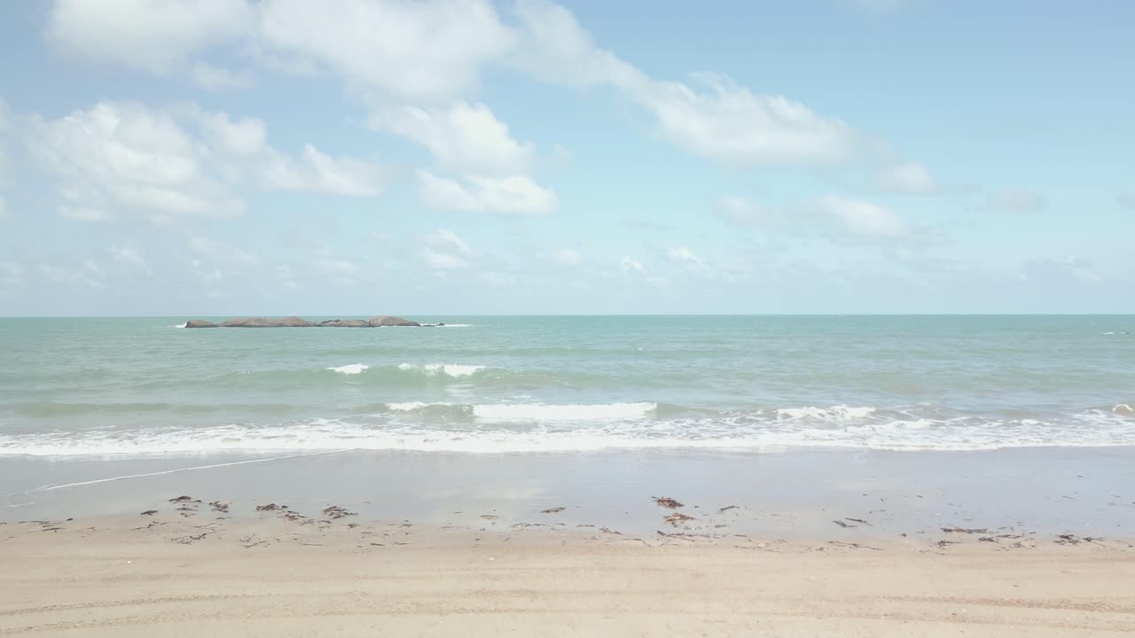 Telok Melano Beach in Sarawak is a scenic fishing village at Borneo's westernmost tip, known as the start of the Pan Borneo Highway (Kilometre 0.00). Accessible by a newly built road from Sematan