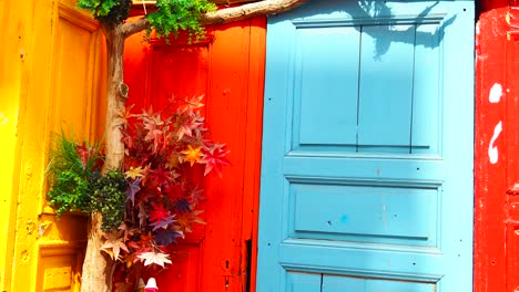 colorful doors