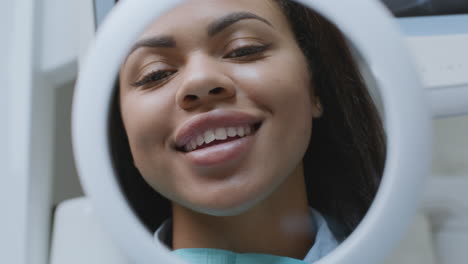 woman at the dentist's office