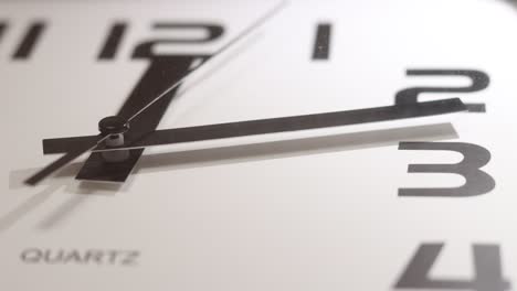time lapse of white office clock face - close up view