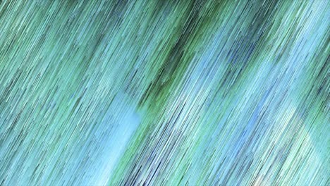 cuerdas diagonales estrechas verdes y azules que crean un fondo brillante, bucle sin costuras. diseño. líneas coloridas en movimiento y brillantes