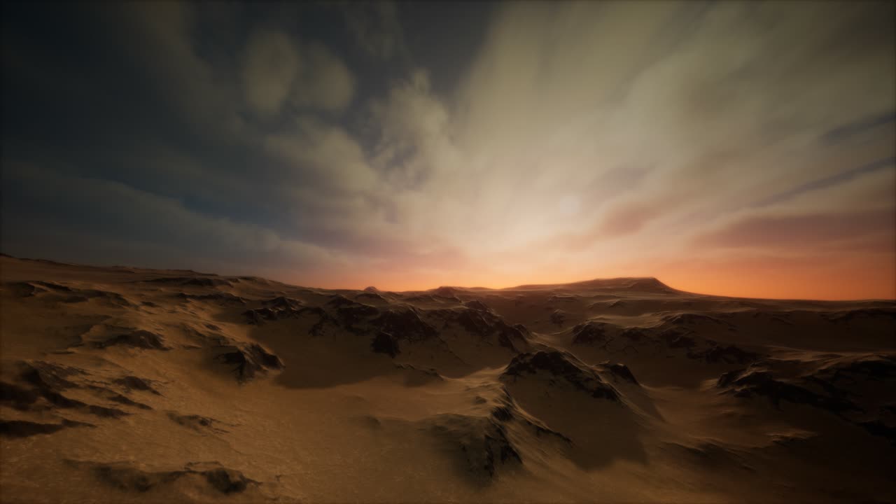 tormenta en el desierto de arena