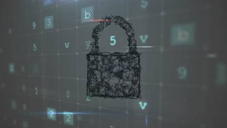 Digital padlock with security features 4k