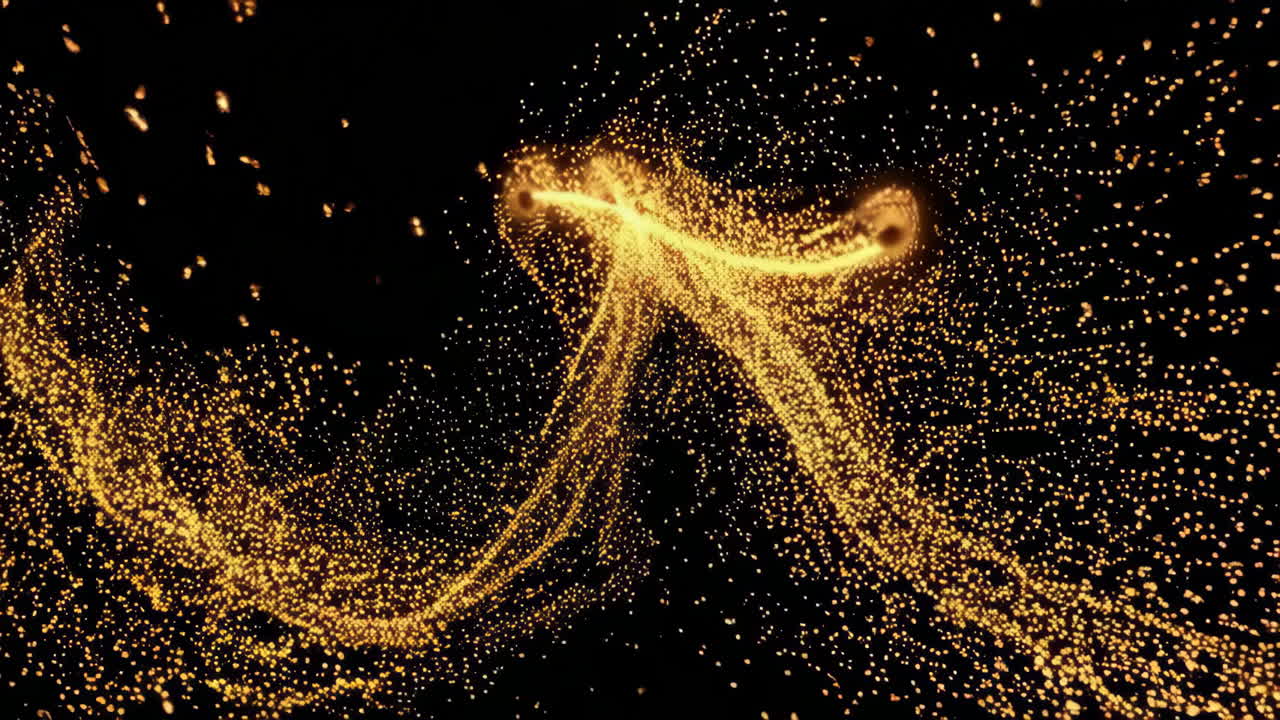 Golden Particle Stream