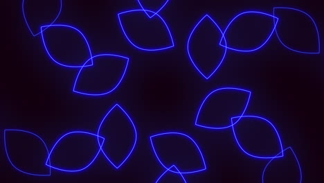 Abstract-neon-and-laser-blue-leafs-pattern