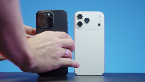side-by-side smartphone comparison