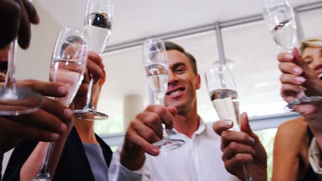 Group-of-smiling-friends-toasting-champagne-glass