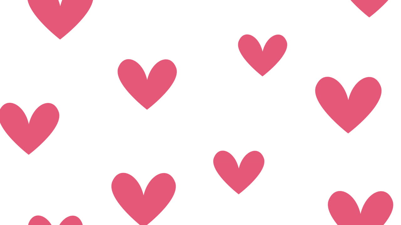사랑의 심장 로맨틱 패턴 애니메이션