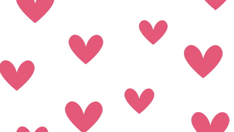 hearts love romantic pattern animation