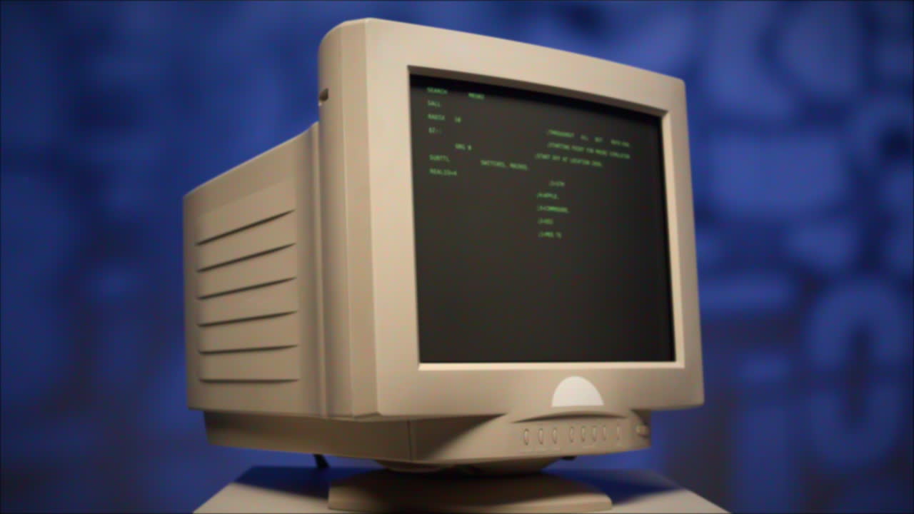 Vintage CRT Computer Monitor