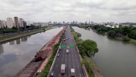 slow traffic on the highway