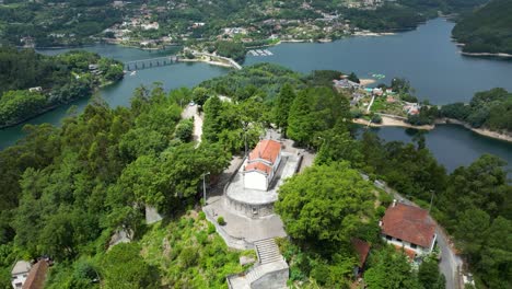 aerial view of capela de nossa senhora da conceição, a charming church in gerês national park