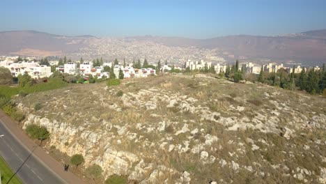 la ciudad de carmiel, vista aérea, israel