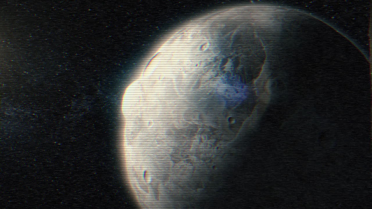 우주에서 왜곡된 행성