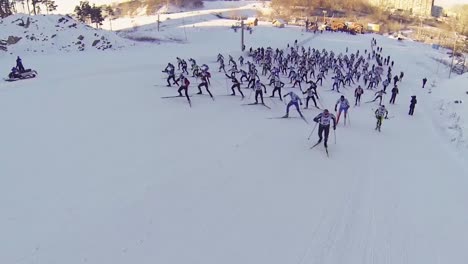 large cross-country ski race